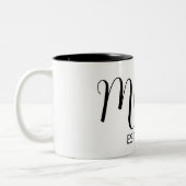 Tasse 2 Couleurs Mom Established New Mom Gift (Gauche)