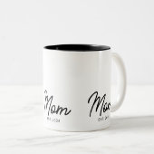 Tasse 2 Couleurs Mom Established New Mom Gift (Devant droit)