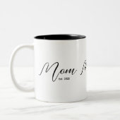 Tasse 2 Couleurs Mom Established New Mom Gift (Gauche)