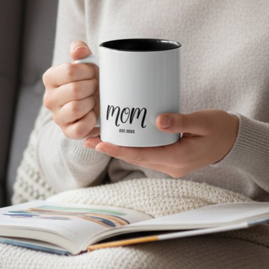 Tasse 2 Couleurs Mom Established New Mom Gift