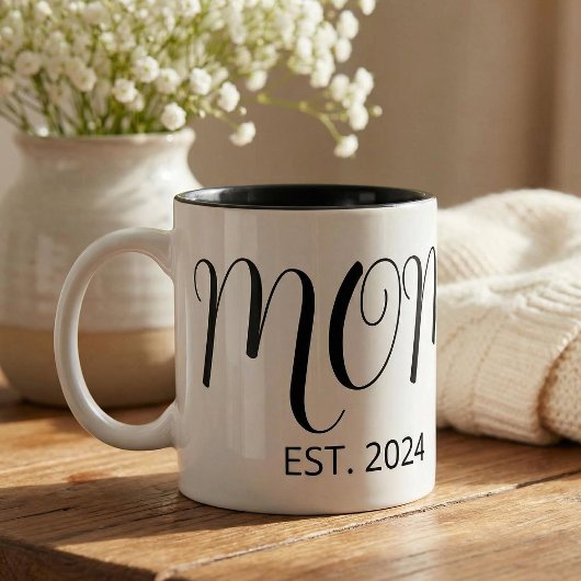 Tasse 2 Couleurs Mom Established New Mom Gift