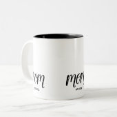 Tasse 2 Couleurs Mom Established New Mom Gift (Devant gauche)