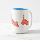 Tasse 2 Couleurs Moment de s'étirer (Devant droit)