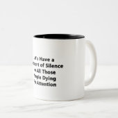 Tasse 2 Couleurs Moment de silence (Devant droit)