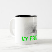TASSE 2 COULEURS MON AMI. (Devant gauche)