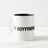 Tasse 2 Couleurs Mon ami est le DJ (Devant gauche)