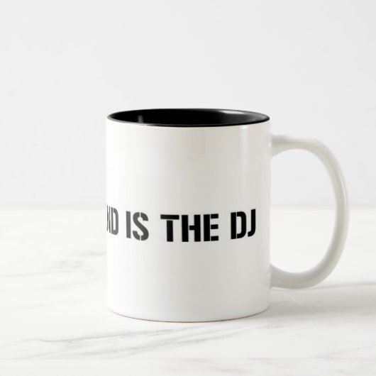Tasse 2 Couleurs Mon ami est le DJ (Droit)