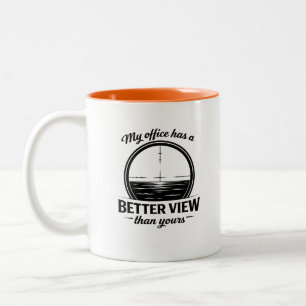 Tasse 2 Couleurs Mon bureau est au-dessus du vôtre Humour d'aviatio