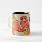 Tasse 2 Couleurs Mon Carlin m'a manqué (Devant gauche)