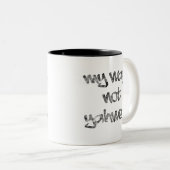 Tasse 2 Couleurs Mon Chemin, Pas L'Éternel (Devant droit)
