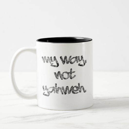 Tasse 2 Couleurs Mon Chemin, Pas L'Éternel (Gauche)