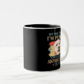 Tasse 2 Couleurs Mon Chien Pense Que Je Suis Parfait Poodle Crossbr (Devant droit)