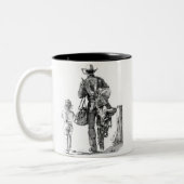 Tasse 2 Couleurs Mon Dad´s un cowboy (Gauche)