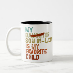 Tasse 2 Couleurs Mon gendre est mon enfant préféré Drôle - Remplace