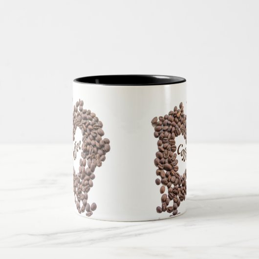 Tasse 2 Couleurs Mon groupe sanguin est le caféine (Centre)