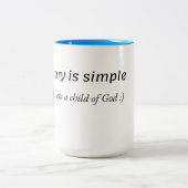 Tasse 2 Couleurs Mon histoire est simple (Centre)