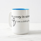 Tasse 2 Couleurs Mon histoire est simple (Devant gauche)