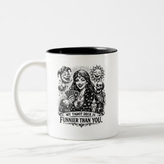 Tasse 2 Couleurs Mon jeu de tarot est plus drôle que toi – Bande de