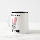 Tasse 2 Couleurs Mon Lapin Est Mon Valentin (Devant gauche)
