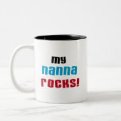 Tasse 2 Couleurs Mon Nanna bascule des T-shirts et des cadeaux (Gauche)