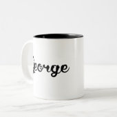 Tasse 2 Couleurs Mon nom est George (Devant gauche)
