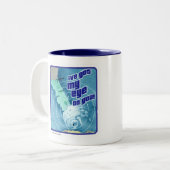 Tasse 2 Couleurs Mon oeil sur vous Hurricane Storm Slogan (Devant gauche)