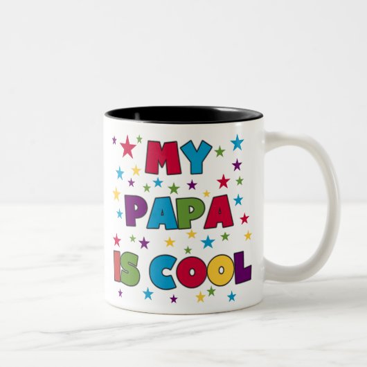 Tasse 2 Couleurs Mon papa est frais (Droit)