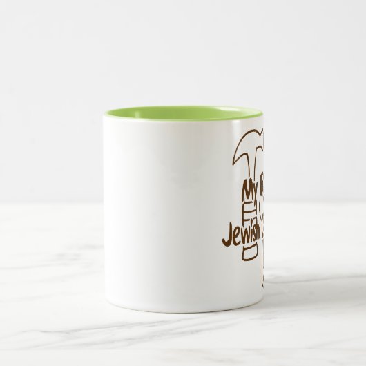 Tasse 2 Couleurs Mon patron est un charpentier juif ! (Centre)