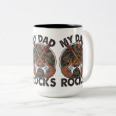 Tasse 2 Couleurs Mon père Rocks (Devant droit)