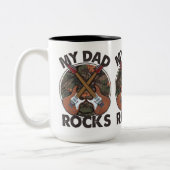 Tasse 2 Couleurs Mon père Rocks (Gauche)