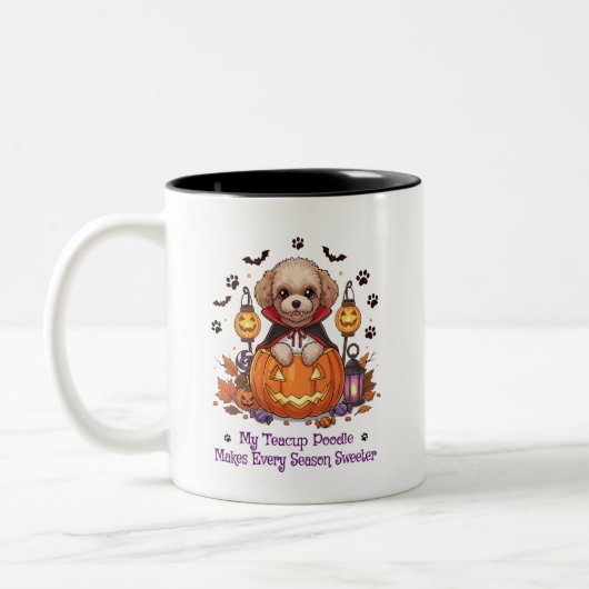 Tasse 2 Couleurs Mon Poodle Teacup Rend Chaque Saison Plus Douce (Gauche)