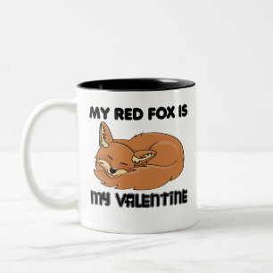 Tasse 2 Couleurs Mon Renard Rouge Est Mon Valentin