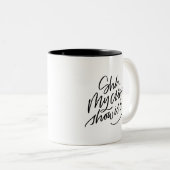 Tasse 2 Couleurs Mon spectacle de crime (Devant droit)