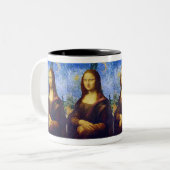 Tasse 2 Couleurs Mona Lisa et Van Gogh (Devant gauche)