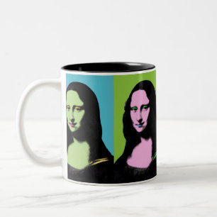 Tasse 2 Couleurs Mona Lisa - Style Pop Art
