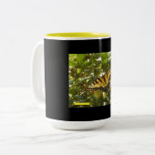 Tasse 2 Couleurs Monarque jaune vibre (Devant gauche)