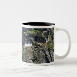 Tasse 2 Couleurs Monastère de Taktsang sur la falaise, Paro, Bhouta