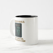Tasse 2 Couleurs Monde automatisé – Mise à jour d'IA Glitchcore (Devant gauche)