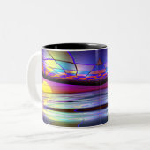 Tasse 2 Couleurs Monde extraterrestre ouvert au soleil (Devant gauche)