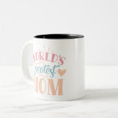 Tasse 2 Couleurs Monde la plus grande maman (Devant gauche)
