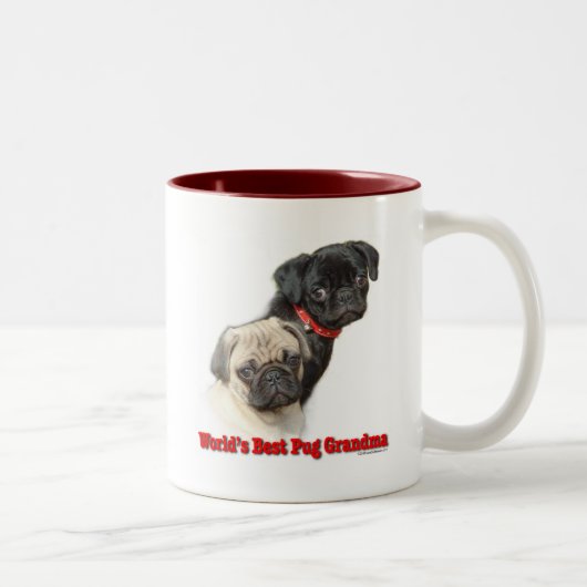 Tasse 2 Couleurs Monde meilleur (Droit)