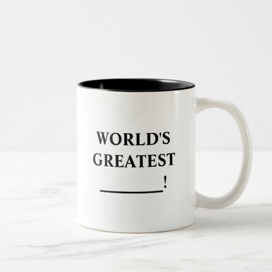Tasse 2 Couleurs Monde plus grand (Droit)
