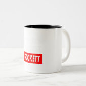 Tasse 2 Couleurs Mondes les plus okayest Crockett (Devant droit)