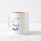 Tasse 2 Couleurs Mondes plus grande Nana (Devant gauche)