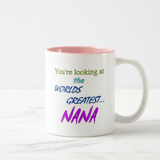 Tasse 2 Couleurs Mondes plus grande Nana (Droit)