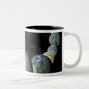 Tasse 2 Couleurs Mondes rocheux et terrestres