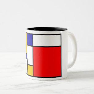 Tasse 2 Couleurs Mondrian 2