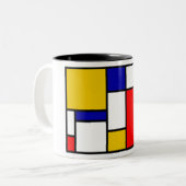 Tasse 2 Couleurs Mondrian 2 (Devant gauche)