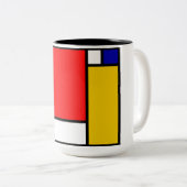 Tasse 2 Couleurs Mondrian 4 (Devant droit)