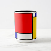 Tasse 2 Couleurs Mondrian 4 (Centre)